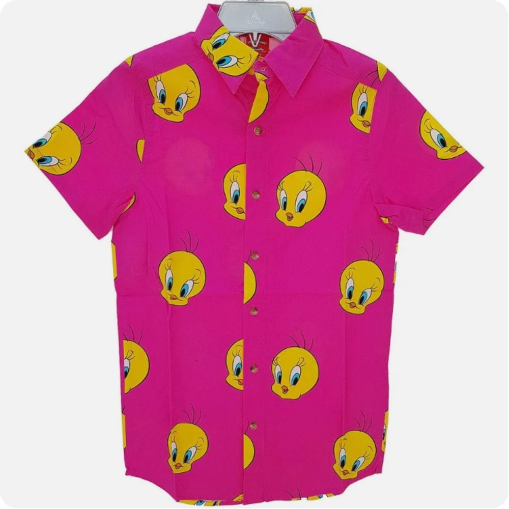 Cakeworthy Looney Tunes Tweety Button down shirt | Size L | NWT